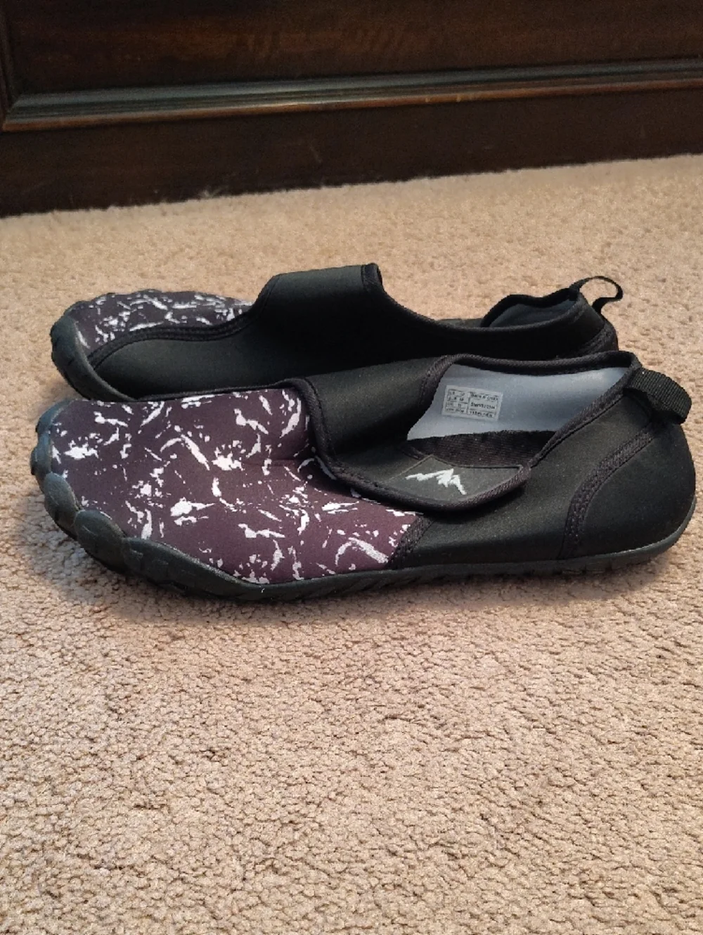 Slip-On Water Shoes - Black & White